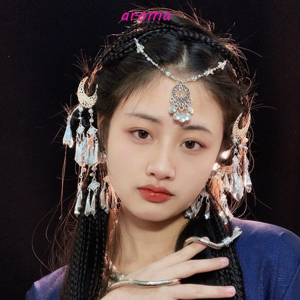 AROMA Băng Đô Cài Tóc Hình Bướm / Lá Cây Phong Cách Bohemian Thời Trang Cho Nữ