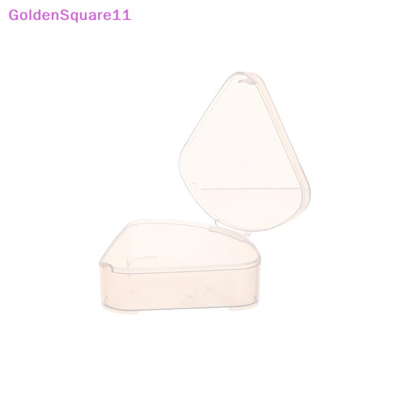 Hộp Đựng Mút Trang Điểm Bằng Nhựa Trong Suốt Hình Tam Giác / Tròn / Vuông Tiện Dụng