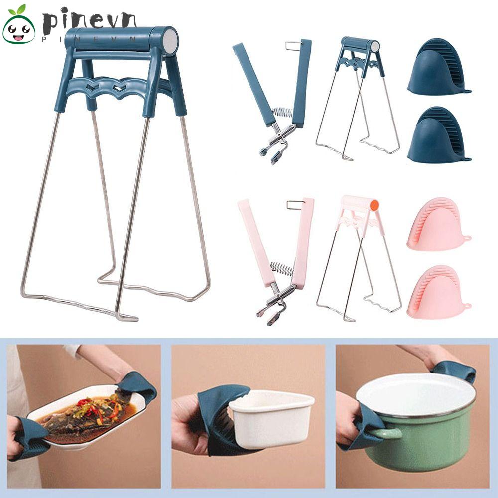 PINEVN Dụng Cụ Kẹp Gắp Nồi Hấp Chống Nóng / Trượt Tiện Dụng Cho Nhà Bếp