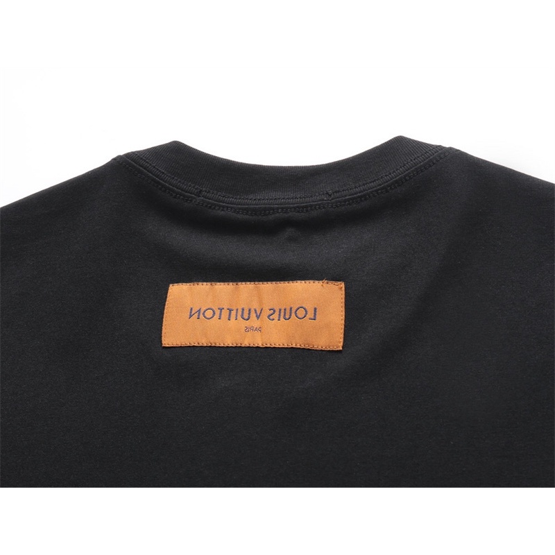 Áo Thun Cotton Tay Ngắn In Họa Tiết Túi Xách Unisex Hiệu LO4866V Plus Size