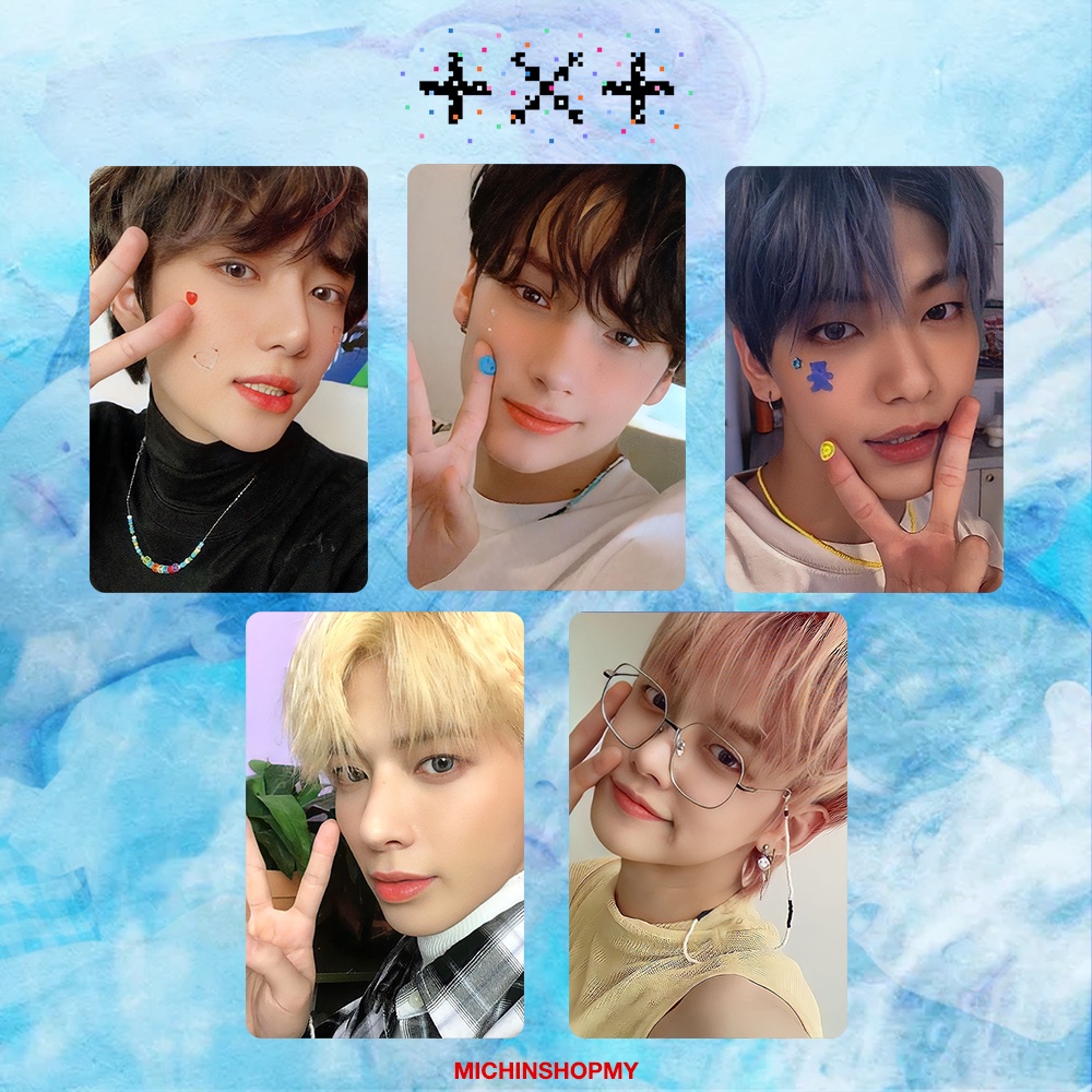 [ PHOTOCARD ] Thẻ Card Bo Góc Thành Viên TXT - Chủ Đề BLUE HOUR - Cán Sần Xịn [FANMADE]