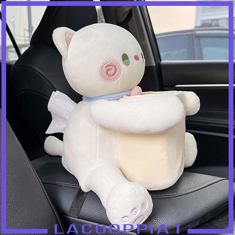 Hộp Đựng Khăn Giấy Đa Năng Phủ Lông Mềm Mại Họa Tiết Hoạt Hình Dễ Thương