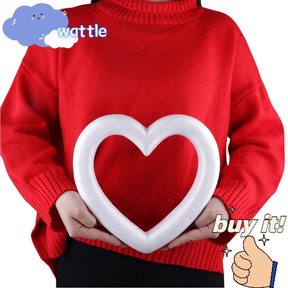 WATTLE Khuôn Xốp Polystyrene Hình Trái Tim Dùng Làm Quà Valentine