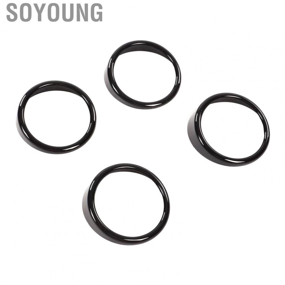 Soyoung AC Air Vent Ring Trim Interior Decor Outlet for Car Dashboard