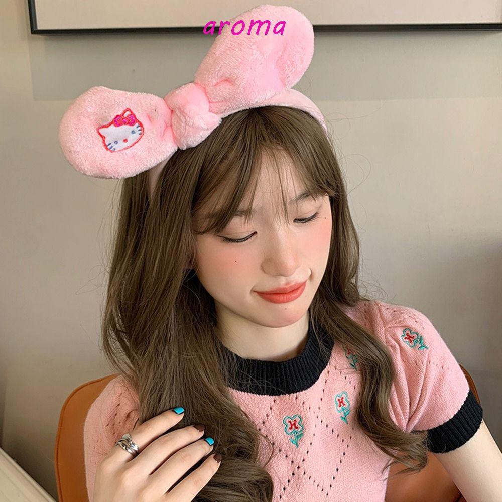 AROMA Băng Đô Tai Thỏ Hoạt Hình Xinh Xắn Cho Nữ