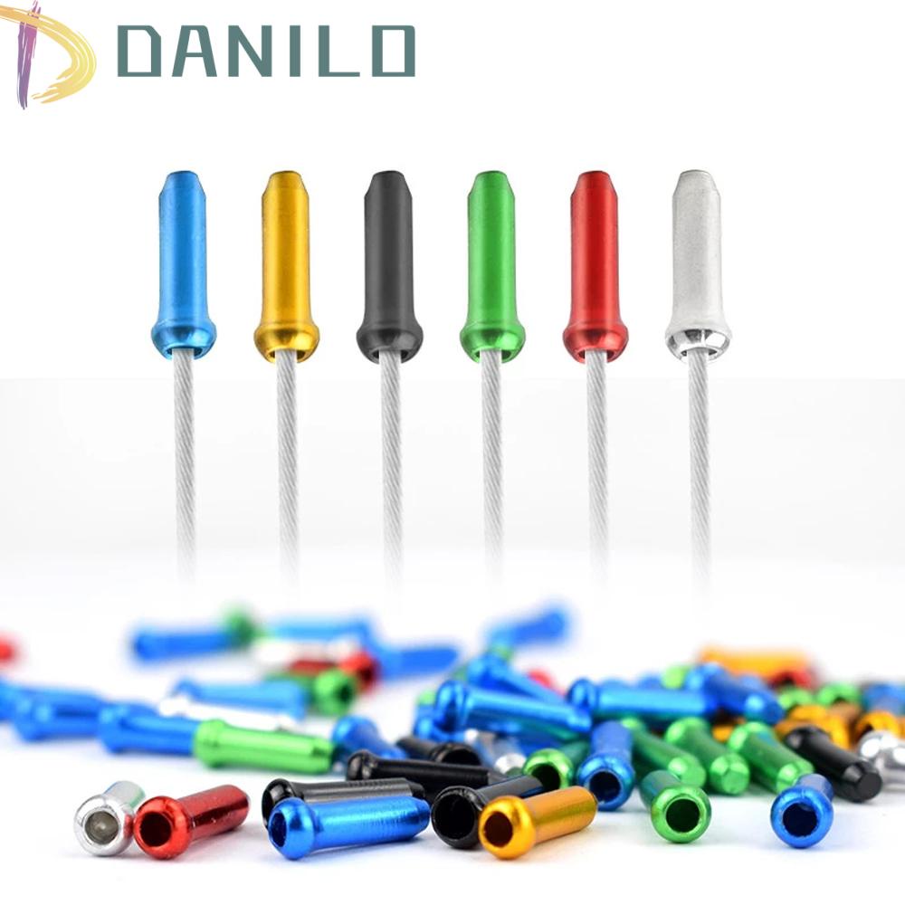 DANILO Nút Bọc Dây Cáp Xe Đạp Bằng Nhôm Màu Trơn