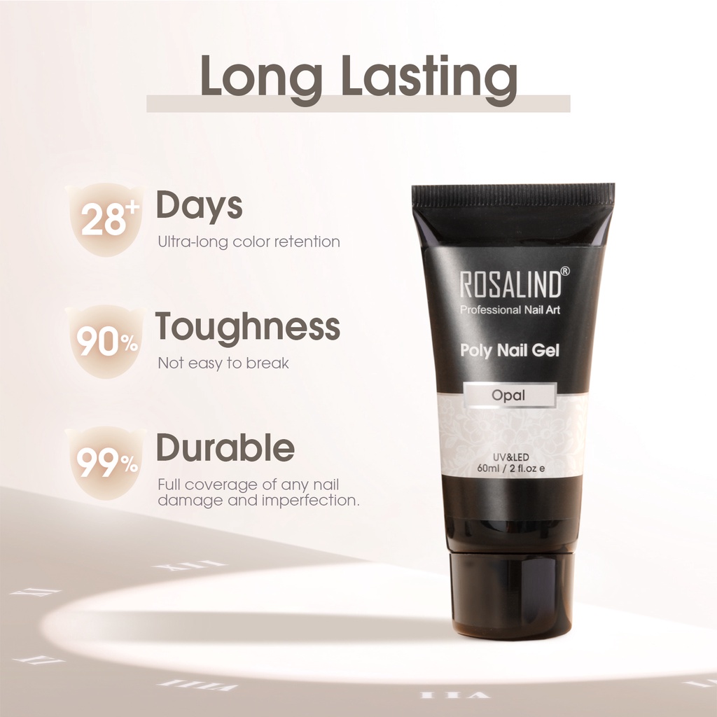 Gel Nối Dài Móng ROSALIND 60ml Nhanh Khô