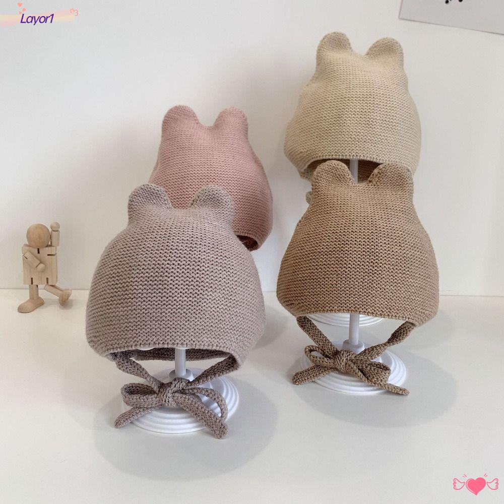 LAYOR1 Mũ Trùm Đầu Dày Dặn Phong Cách Thời Trang Hàn Quốc Mới Cho Bé