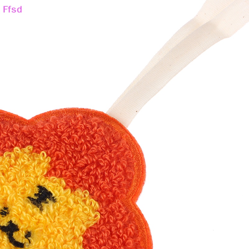 {Ffsd} Móc Khóa Thêu Hình Gấu Nhỏ Dễ Thương Tinh Tế Thời Trang Kèm Thẻ Tên Trang Trí Túi Xách * Bán Chạy