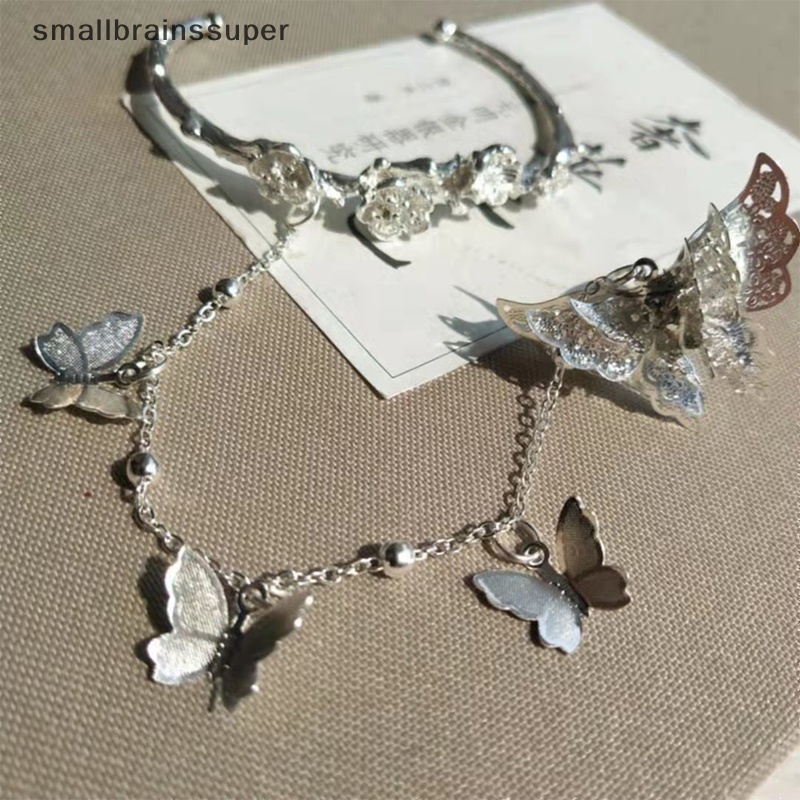 Smallbrainssuper Phụ Kiện Trang Sức Nhẫn Mặt Dây Chuyền Nhẫn Hình Bướm Có Chuông Hua Cheng Xie Lian Có Thể Điều Chỉnh SBS
