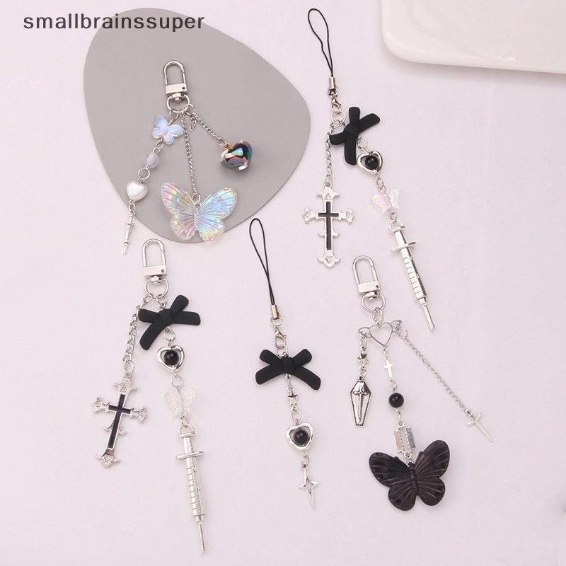 Smallbrainssuper Móc Chìa Khóa Treo Túi Xách / Tai Nghe Cá Tính Ngọt Ngào Sáng Tạo Ch SBS