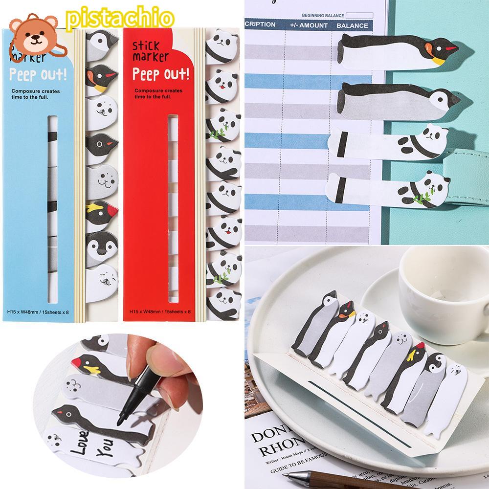 PISTA 1 Bộ Giấy Ghi Chú Họa Tiết Mèo Dễ Thương