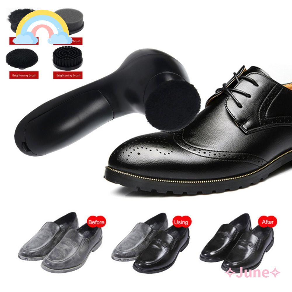 JUNE Bàn Chải Chà Giày Cầm Tay Chạy Pin Tiện Dụng