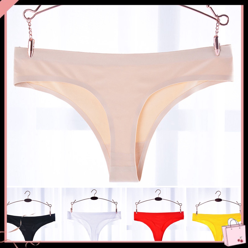 {Soltweter} Quần Lót Lưng Thấp Co Giãn Thoáng Khí Màu Trơn Không Đường May Thấm Hút Mồ Hôi Chống Lộ Hàng Trong Dành Cho Nữ