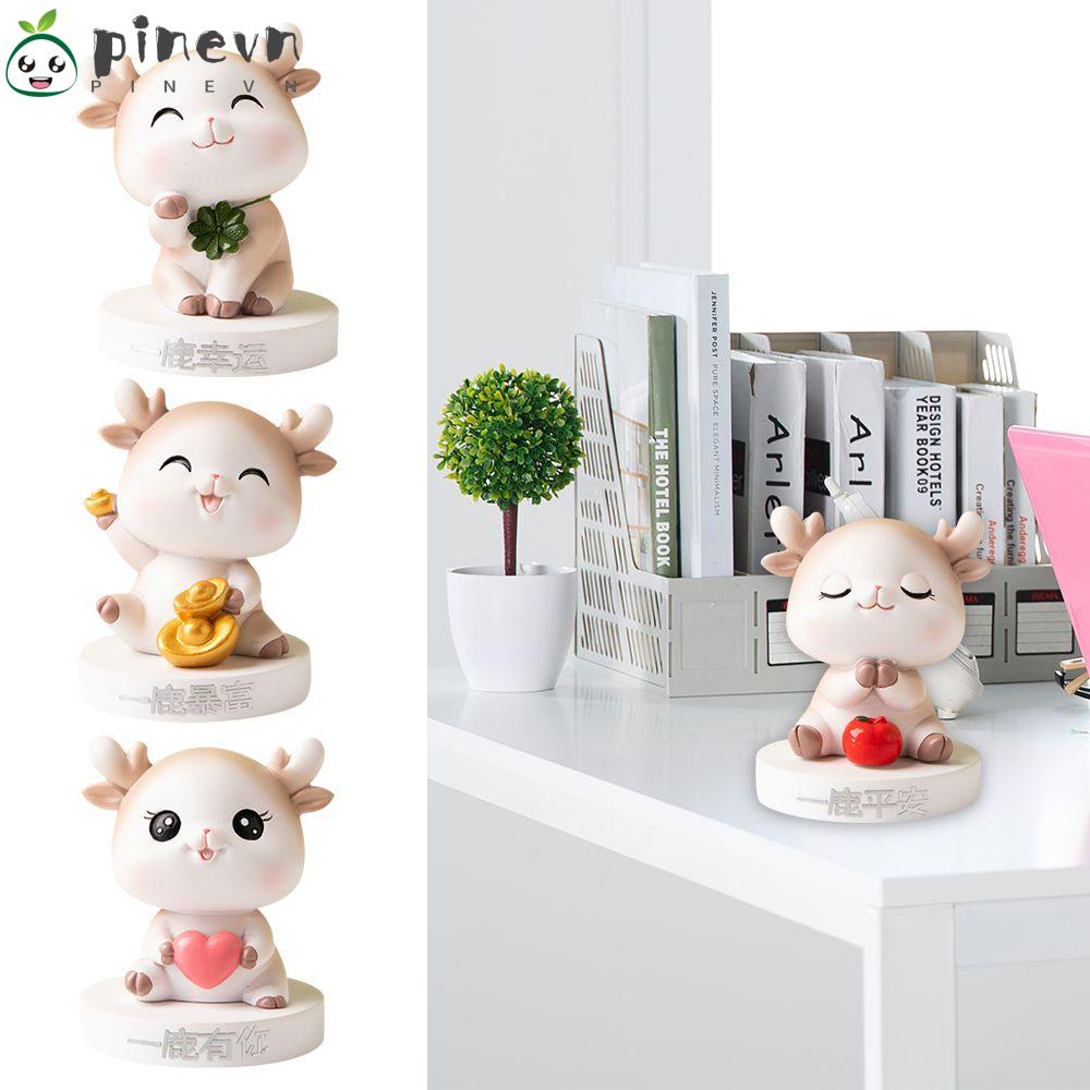 PINEVN Mô Hình Nai Trang Trí Để Bàn Làm Việc