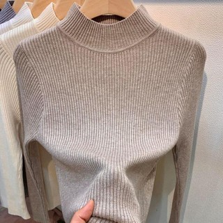 Áo sweater cổ lọ tay dài thời trang cho nữ
