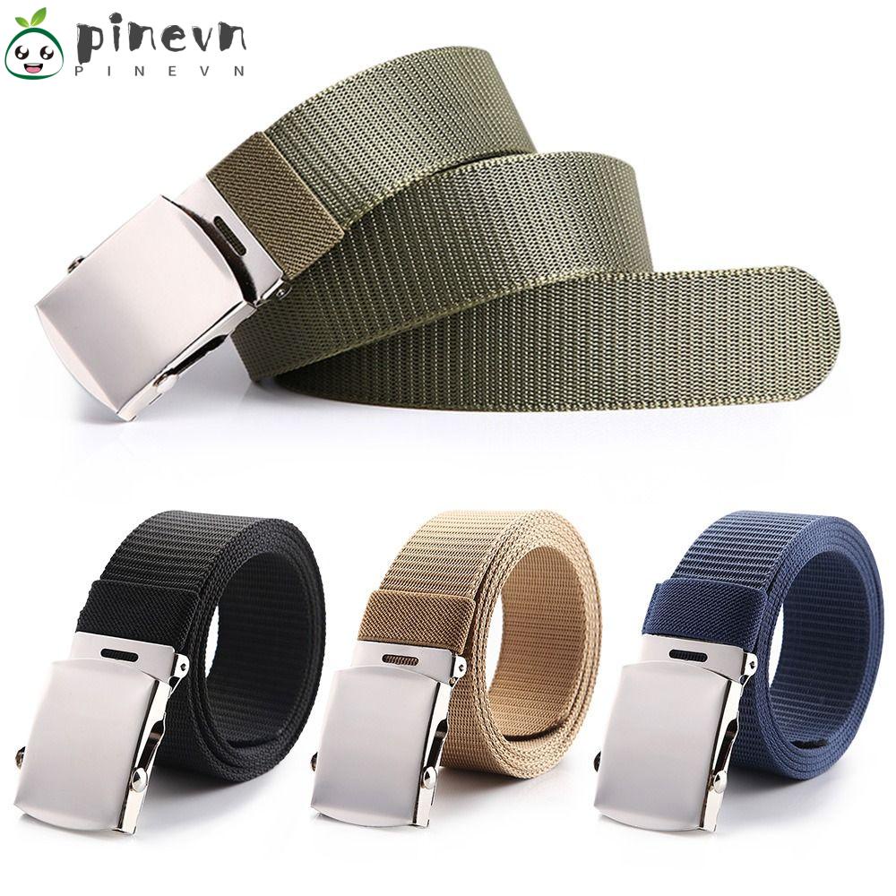 PINEVN Thắt Lưng Bện Sợi Nylon Unisex Phong Cách Vintage