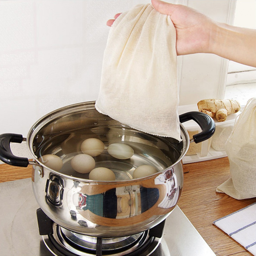 Túi Lọc Trà / Cà Phê Bằng Vải Lanh Cotton Chất Lượng Cao