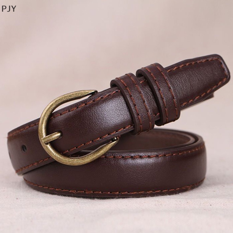 Thắt Lưng Da PU Khóa Vuông Kiểu Vintage Thời Trang Cho Nữ