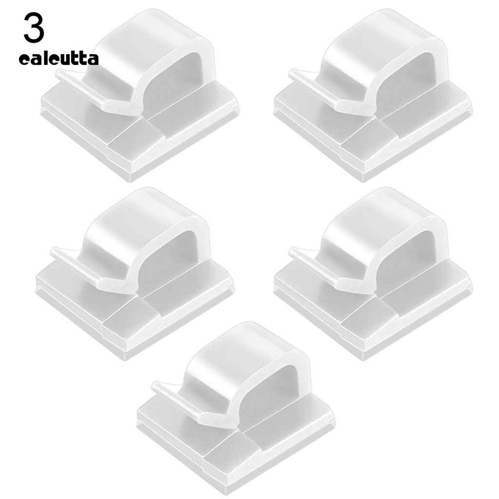 Bộ 5 Kẹp Cố Định Dây Cáp Tự Dính Chống Rối Tiện Dụng Cho Văn Phòng