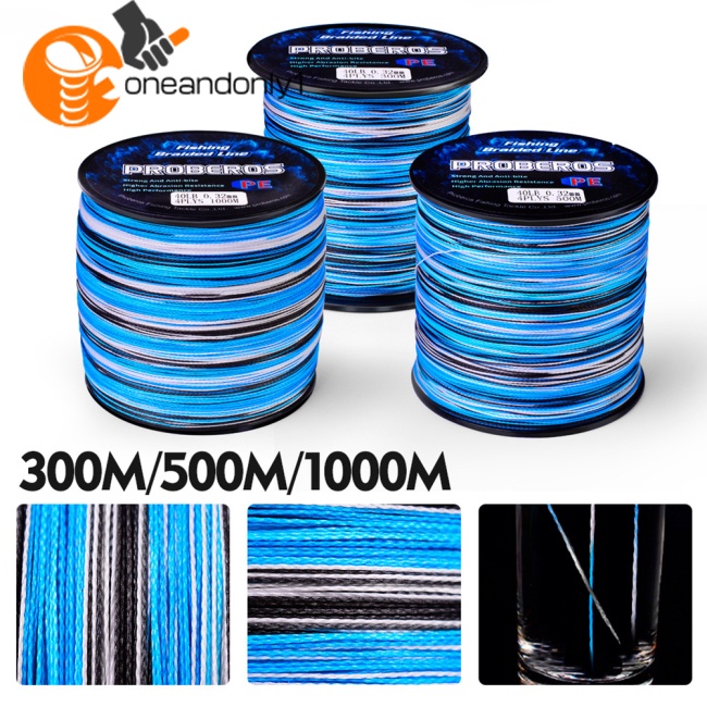 Cuộn Dây Câu Cá Bện 8 Sợi 300 / 500 / 1000 Mét 10-20 - 30-40 - 50-60 - 80-100lb Chất Lượng Cao