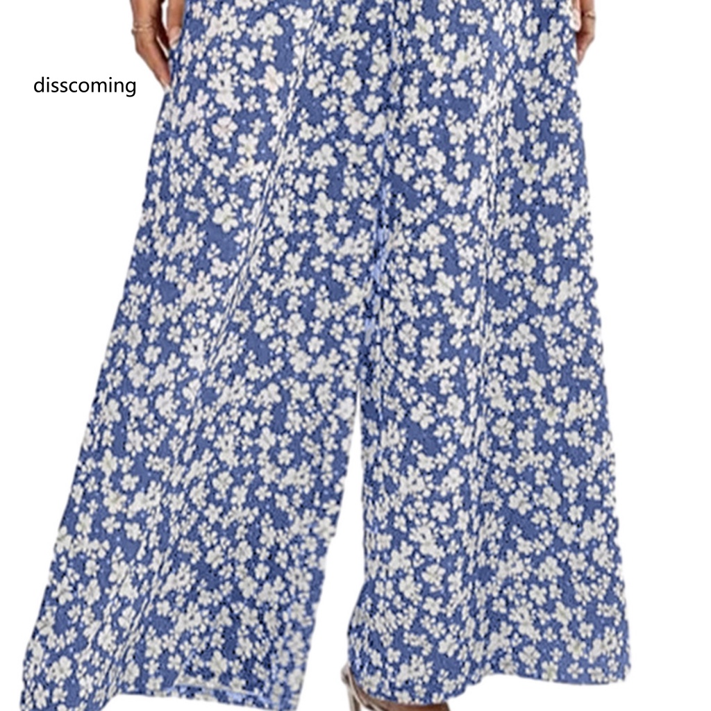 Áo Thun In Hình SL SL SL Thời Trang Năng Động| Quần Dài Lưng Thun Ống Rộng In Họa Tiết Hoa Thời Trang Đường Phố Cho Nữ