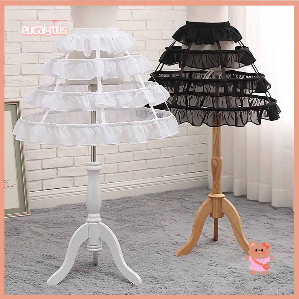 EUTUS Áo Khoác Ren Petticoat 3 / 4 Hoops Họa Tiết Hoa Thời Trang Dành Cho Nữ