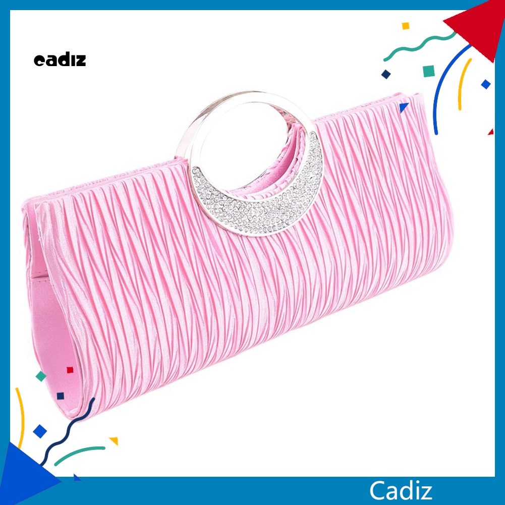 Túi Xách Satin Đính Đá Sang Trọng Cho Nữ