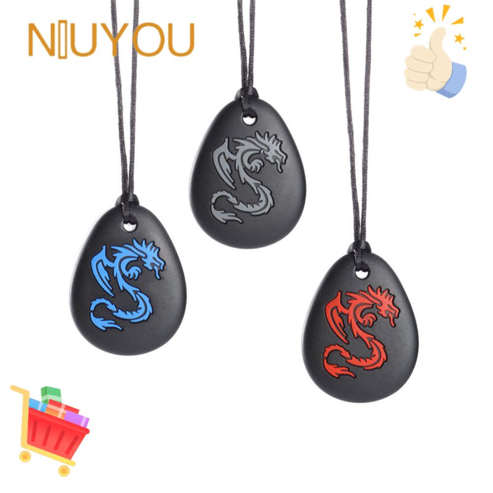 NIUYOU Vòng cổ Mặt Cảm Biến Silicone Cho Bé Gặm Mọc Răng