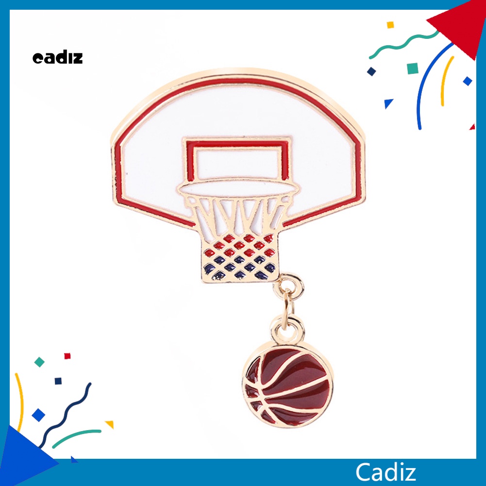 Ghim Cài Áo Hình Quả Bóng Rổ Bằng Hợp Kim Thời Trang
