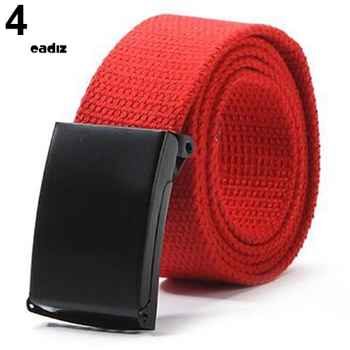 Thắt Lưng Unisex Vải Bố Màu Sắc Thời Trang