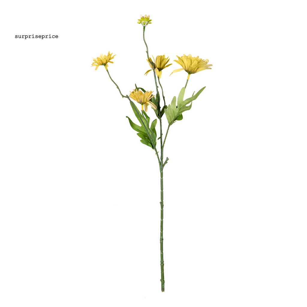 1 Bông Hoa Cúc Nhân Tạo Bằng Vải Sống Động Trang Trí Nhà Cửa / Văn Phòng / Tiệc Cưới