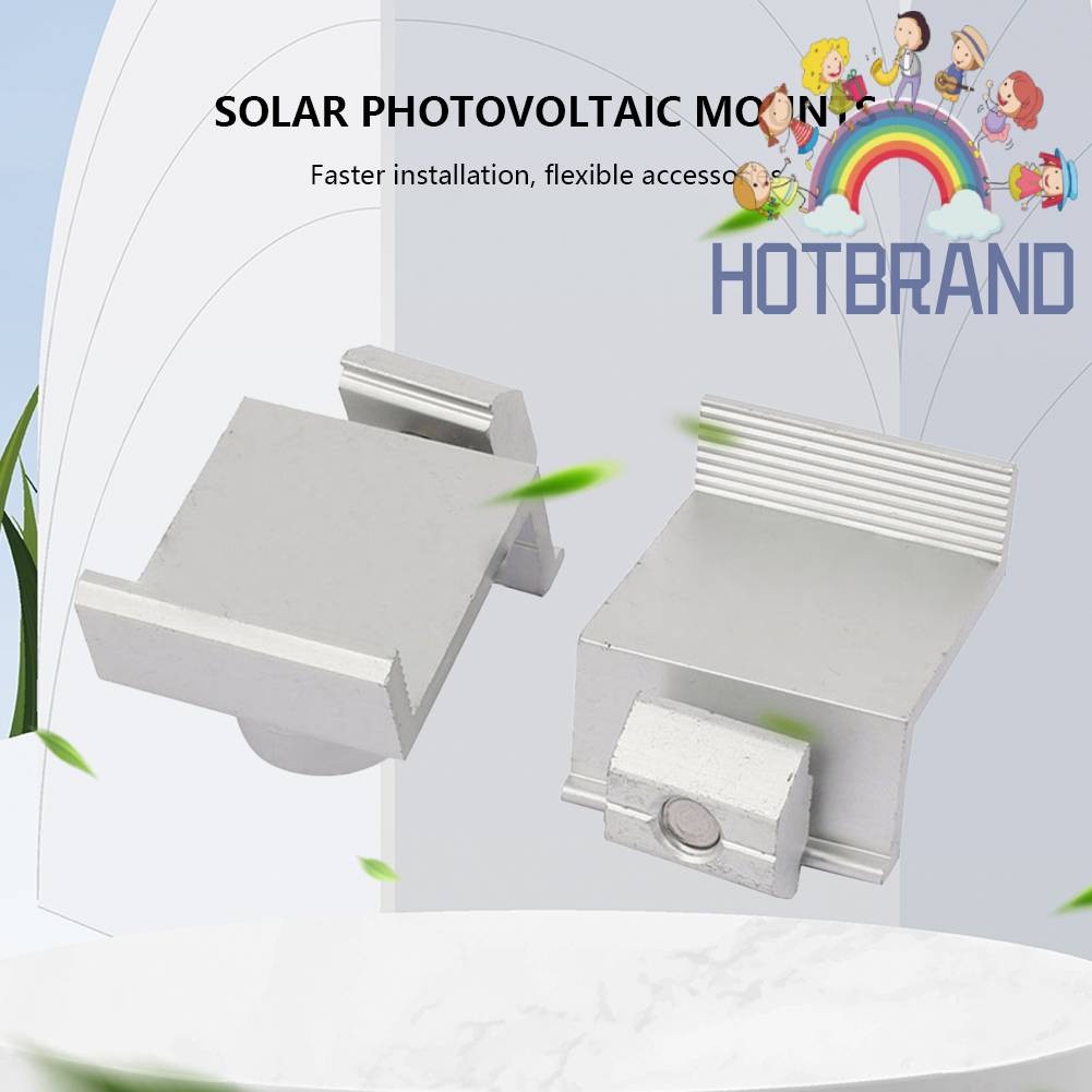 Bộ 4 Giá Đỡ Tấm Pin Năng Lượng Mặt Trời Bằng Hợp Kim Nhôm Gắn Nóc Xe