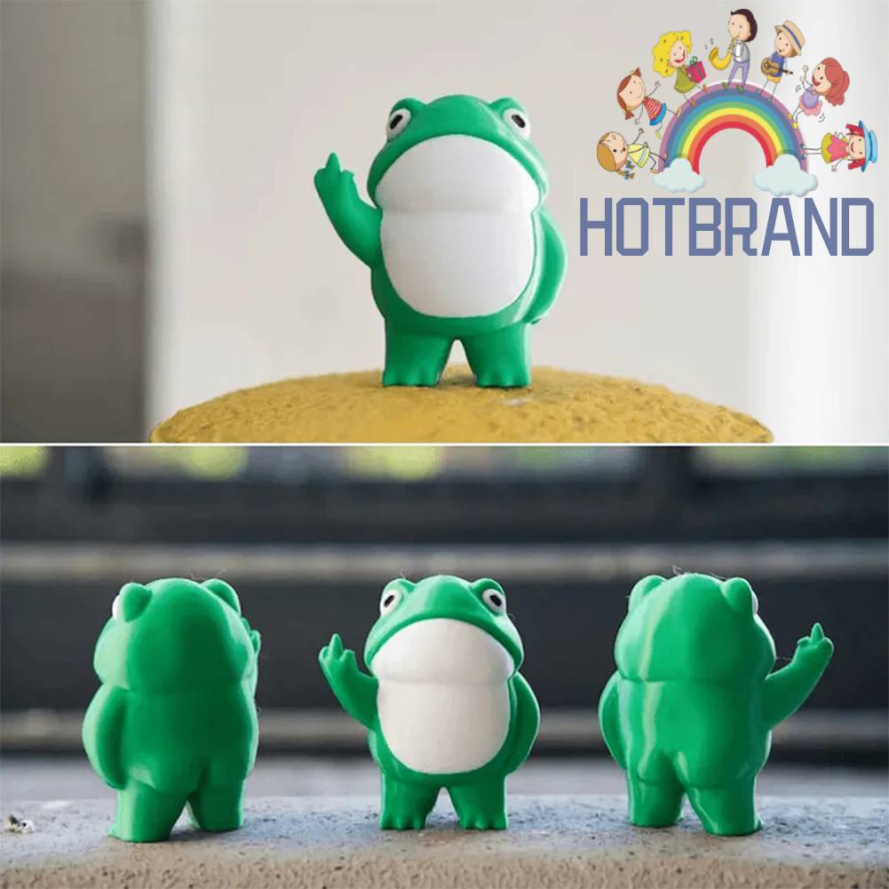 Mô Hình Chú Ếch Đứng Sáng Tạo Dễ Thương Chống Thấm Nước Trang Trí Nhà Cửa