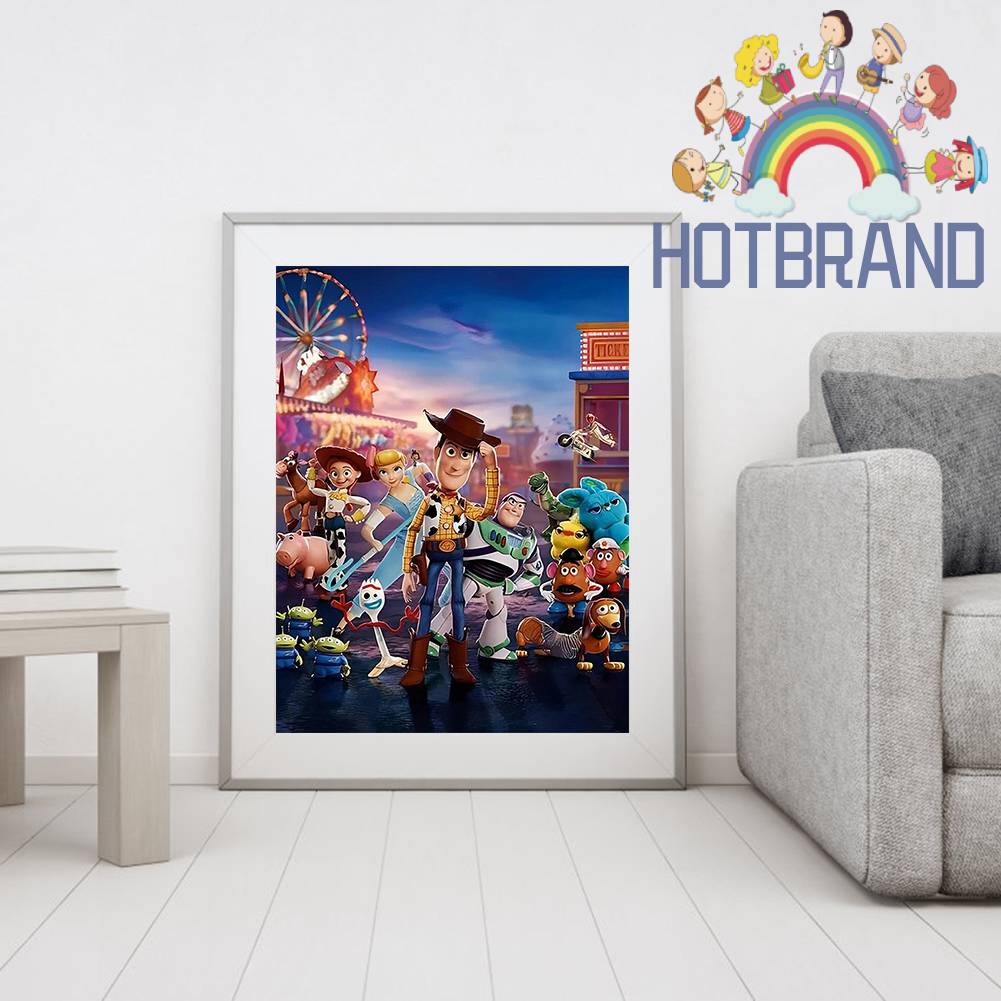 Tranh Đính Đá Kim Cương Toàn Bộ 5D DIY Hình Vẽ Câu Chuyện Đồ Chơi Trang Trí Nhà Cửa