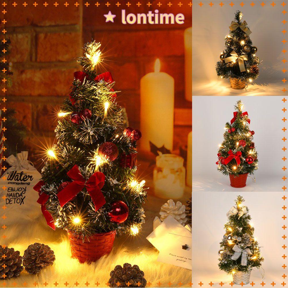 LONTIME Cây Thông Giáng Sinh Mini 40CM Trang Trí Bàn Làm Việc