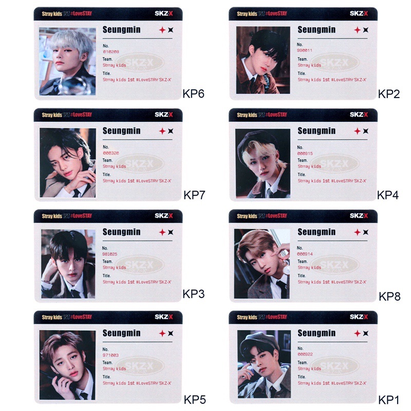 1 Bộ Sưu Tập Thẻ Hình Nhóm Nhạc KPOP STRAY KIDS