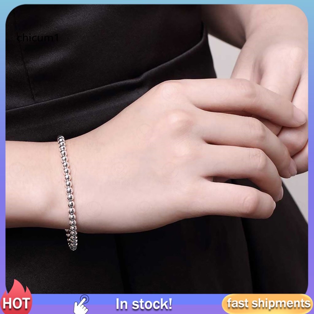 Vòng Tay Mạ Bạc Xinh Xắn Có Khóa Càng Cua Cho Nữ