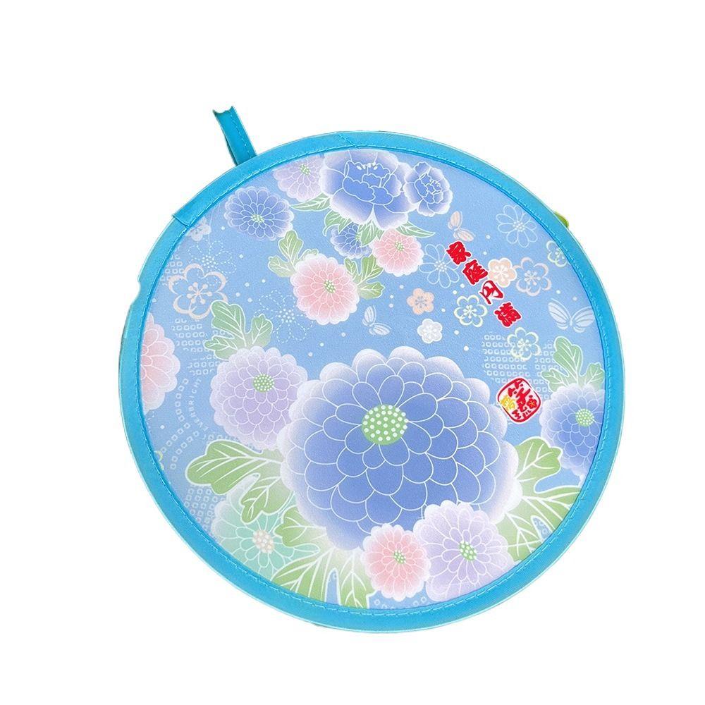 AARON1 Quạt Tròn Bằng Dây Thép Polyester Màu Sắc Ngẫu Nhiên Phong Cách Nhật Bản