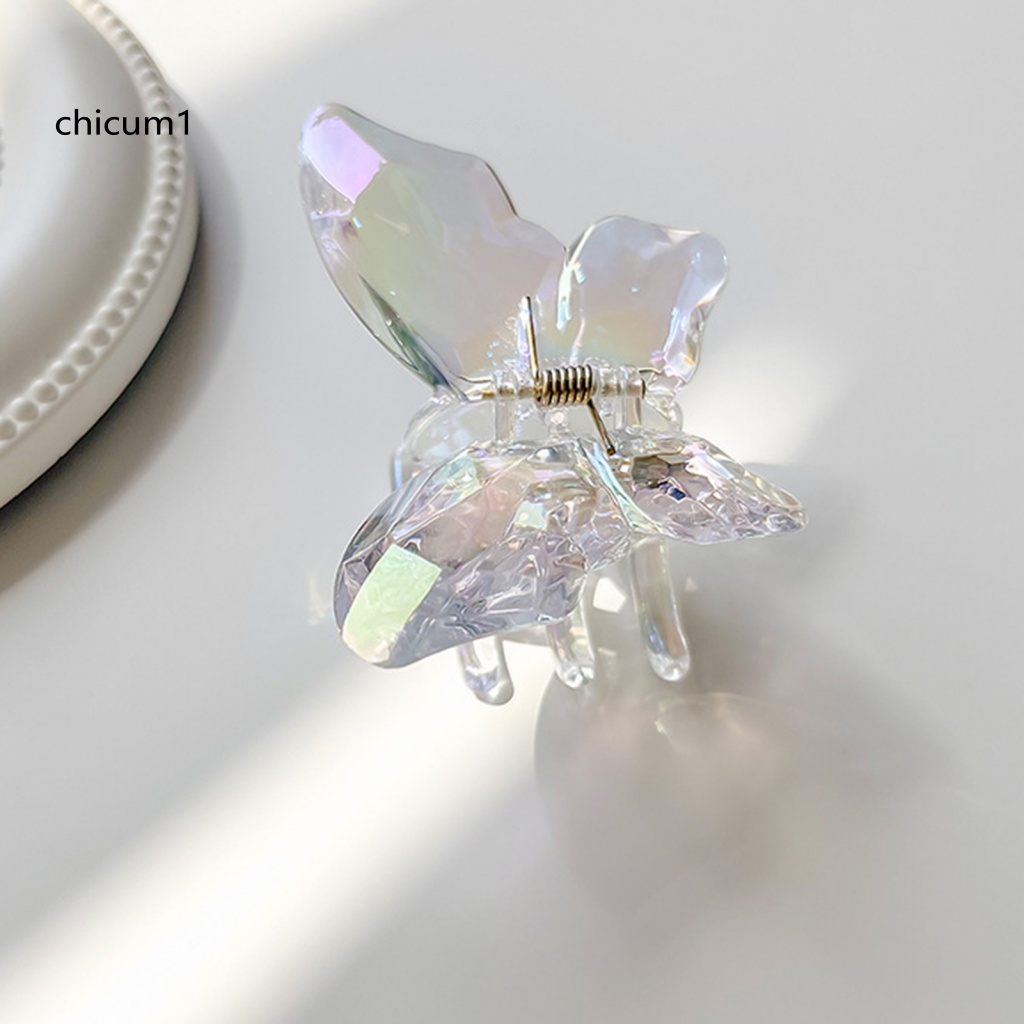 Kẹp Tóc Càng Cua Trong Suốt Đính Pha Lê Giả Cho Nữ