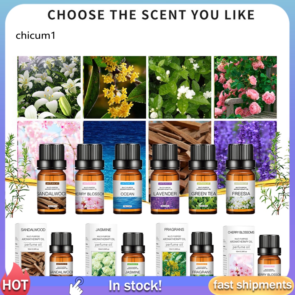 Tinh Dầu Hoa Hồng Hòa Tan Trong Nước Dung Tích 10ml Chống Rò Rỉ Dành Cho Phòng Ngủ