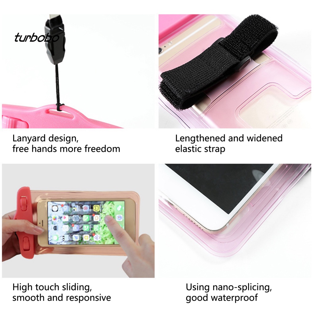 1 Set Túi Đựng Điện Thoại Chống Nước Chống Trầy Xước Bằng PVC Tiện Dụng