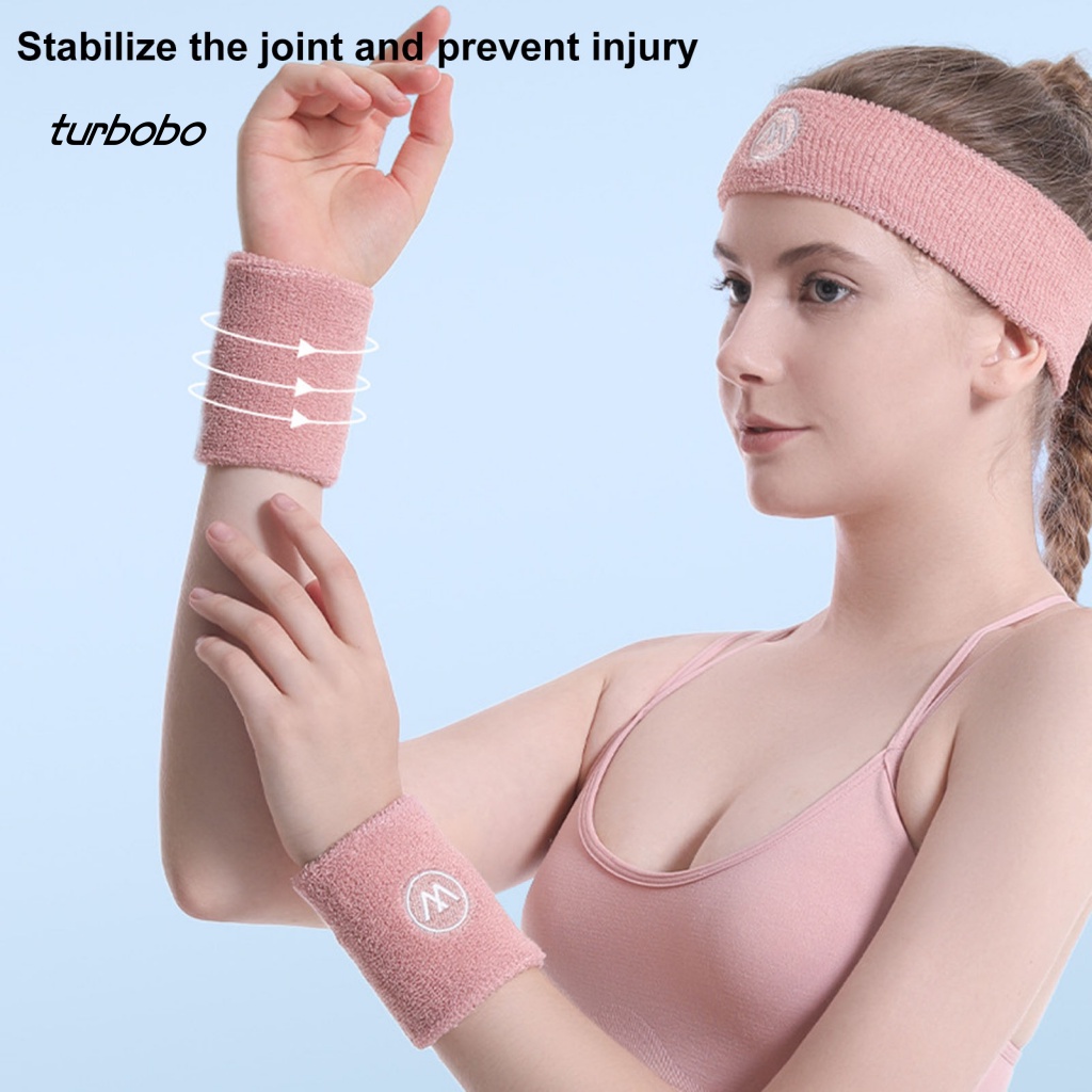 1 Set Băng Đô Quấn Đầu Và Cổ Tay Thấm Hút Mồ Hôi Nhanh Khô Bằng Vải Nylon Siêu Mềm Dùng Trong Thể Thao