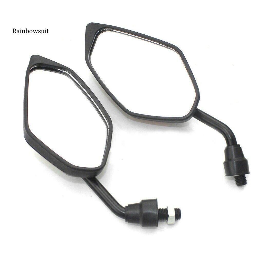 1 Cặp Gương Chiếu Hậu 10mm Chuyên Dụng Cho Xe Mô Tô Suzuki Honda Yamah Kawasaki