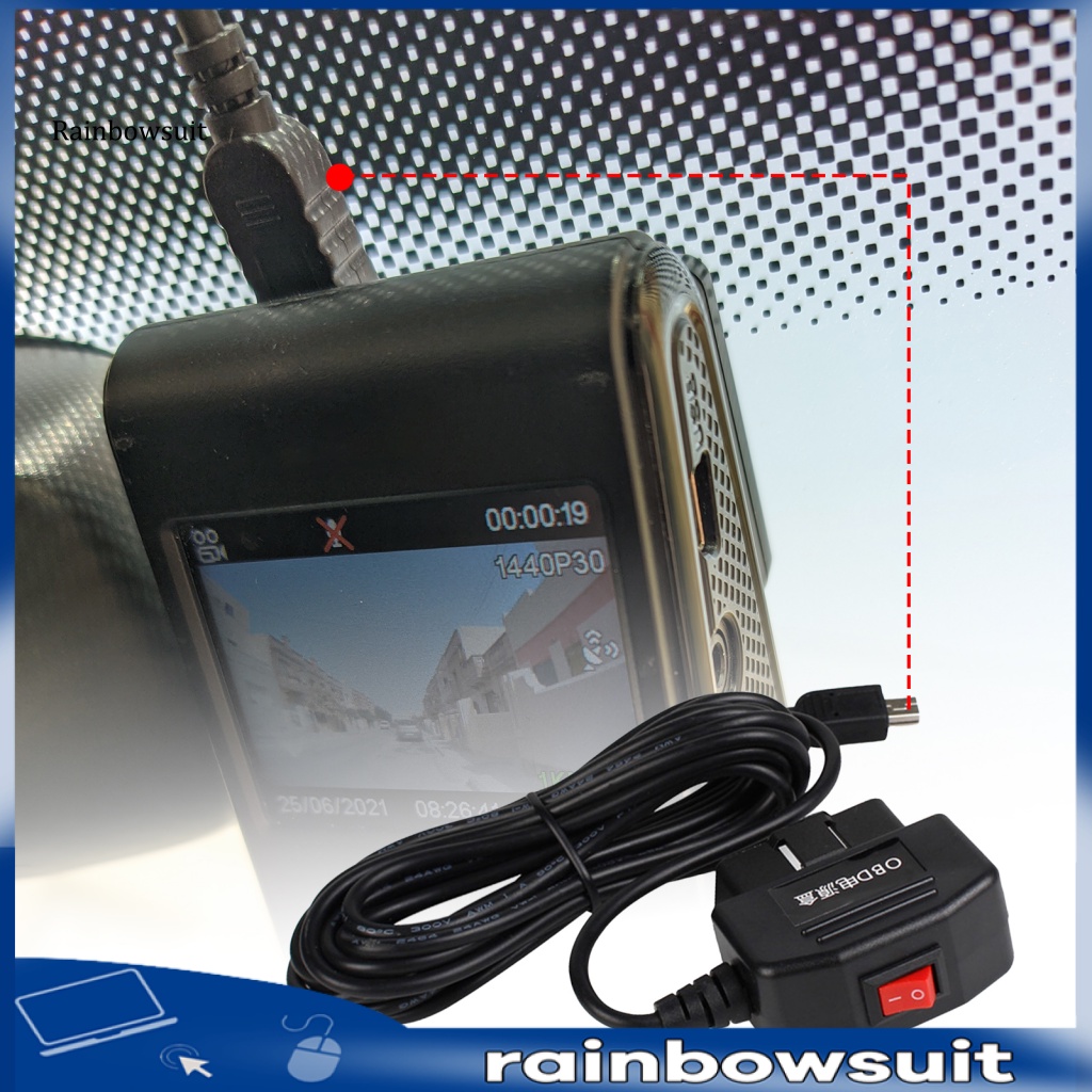 Dây Cáp Chuyển Đổi Bộ Điều Hợp Tẩu Sạc Xe Hơi OBD Hiệu Suất Cao Màu Đen