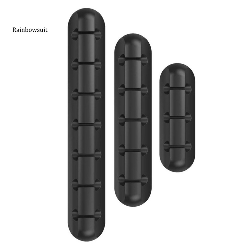 Set 1 / 3 Kẹp Cố Định Dây Cáp Bằng Silicon Tiện Dụng