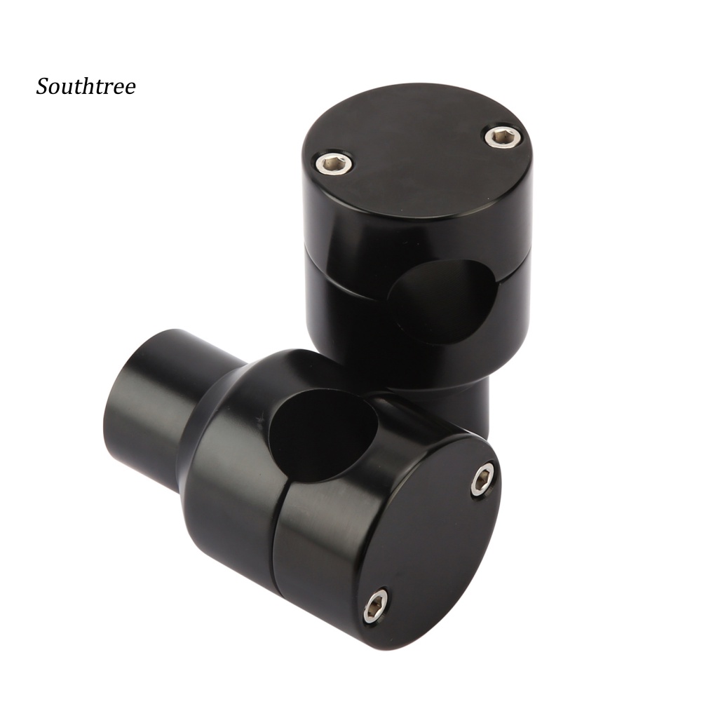 Bộ 2 Kẹp Cố Định Tay Lái Xe Máy Màu Đen Chống Oxy Hóa Kích Thước Nhỏ Gọn 25mm