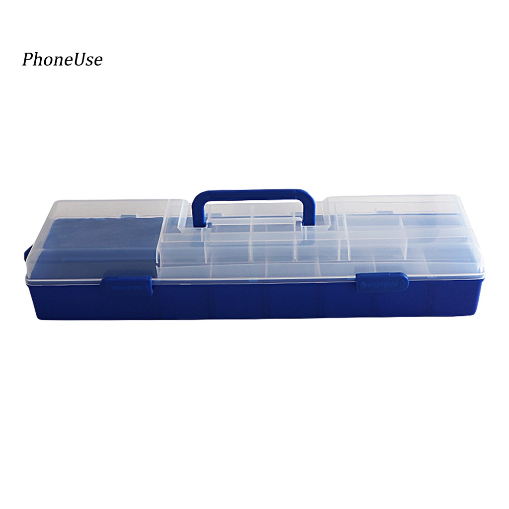 Hộp Đựng Mồi Câu Cá Bằng PU Hai Lớp Sức Chứa Lớn Đa Năng Có Thể Tháo Rời