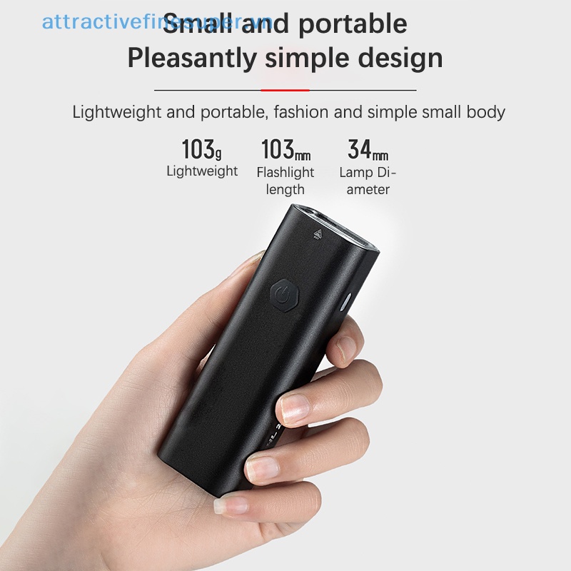 Đèn Pha LED 2000mAh Type-C Siêu Nhẹ Bằng Nhôm Chống Mưa Tiện Dụng Cho Xe Đạp