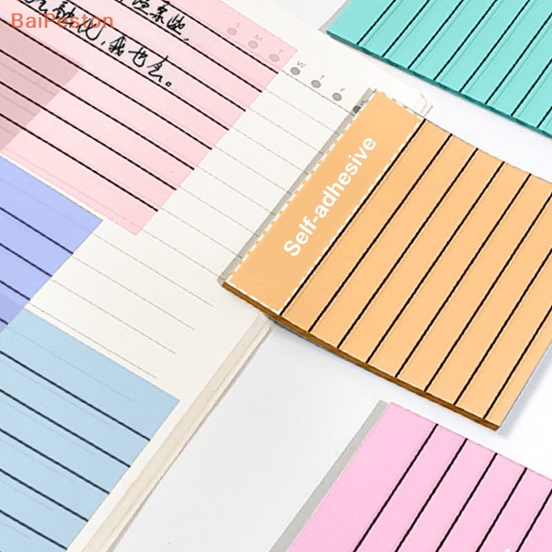 Bộ 30 / 50 Tờ Giấy Ghi Chú Trong Suốt Chống Thấm Nước Màu Macaron Xinh Xắn